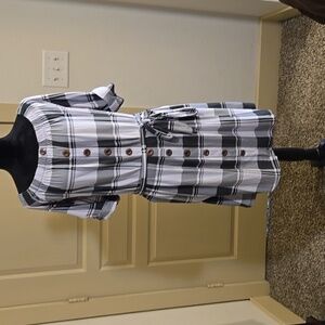 J for Justify plaid dress with belt